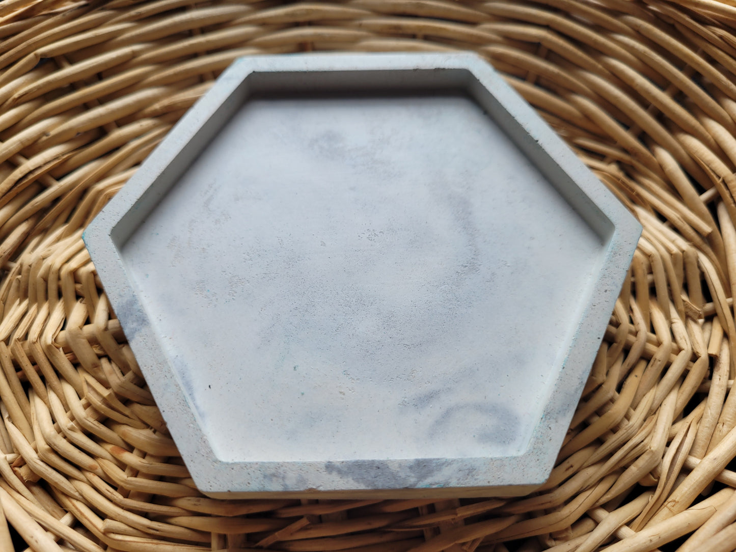 set of 4 large, concrete coasters