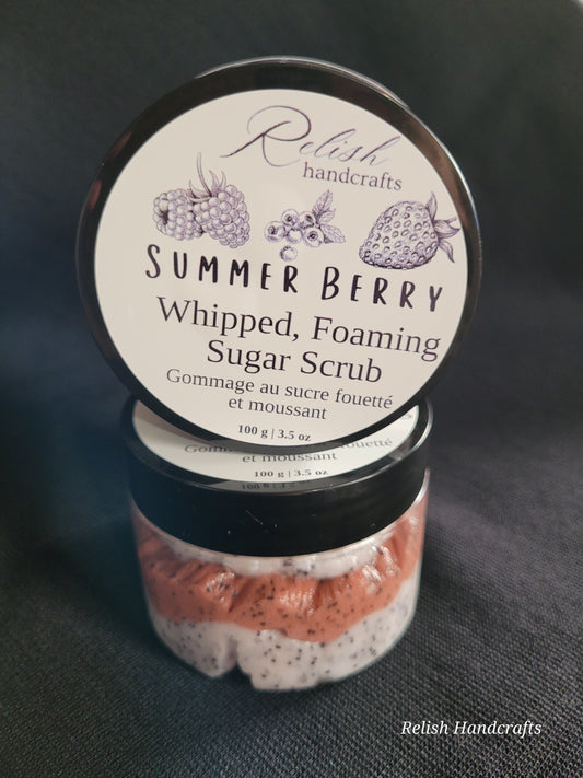 Foaming, Whipped Sugar Scrubs