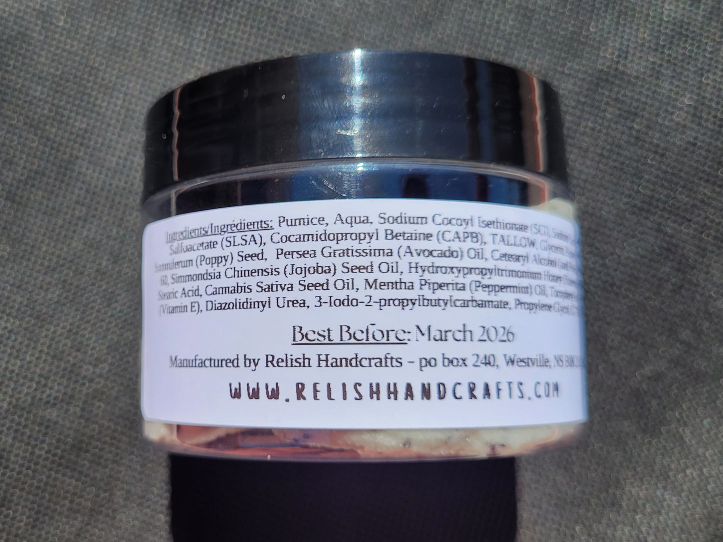 Peppermint, Pumice and Poppyseed Foot Scrub