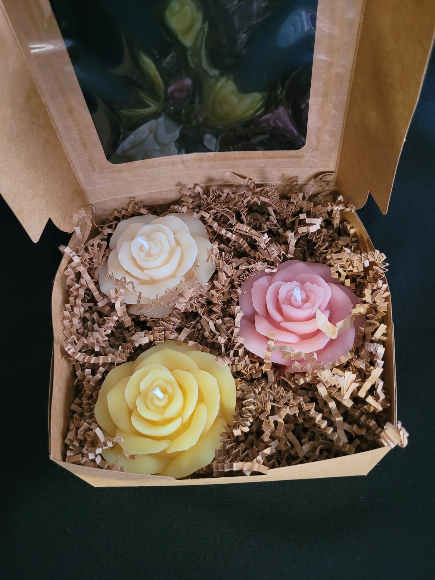 Rose Pillar Candles