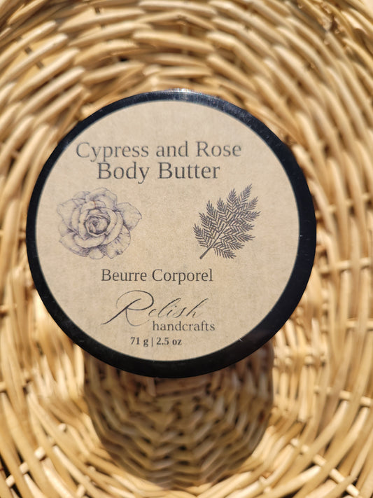 Cypress and Rose Body Butter, 71 g/ 2.5 oz