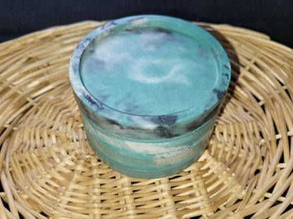 set of 4 small, concrete coasters