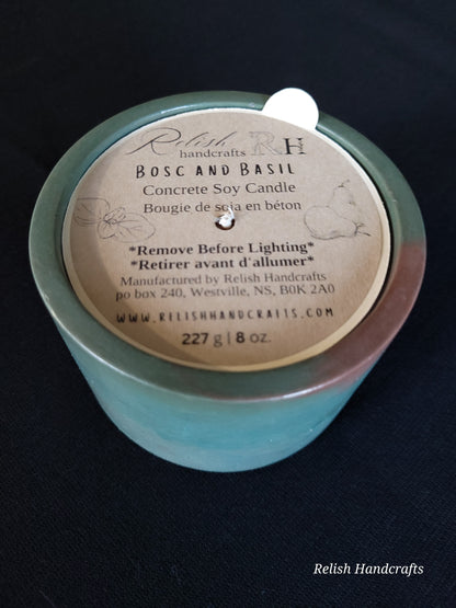 Concrete, Soy Candles