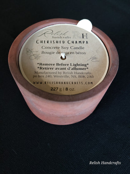 Concrete, Soy Candles