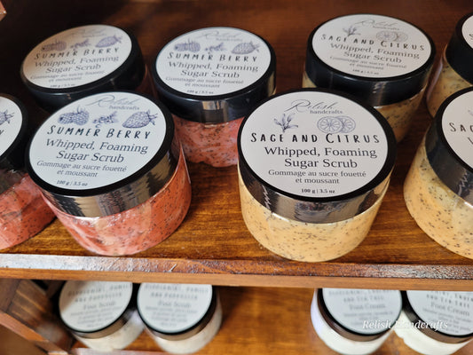 Foaming, Whipped Sugar Scrubs