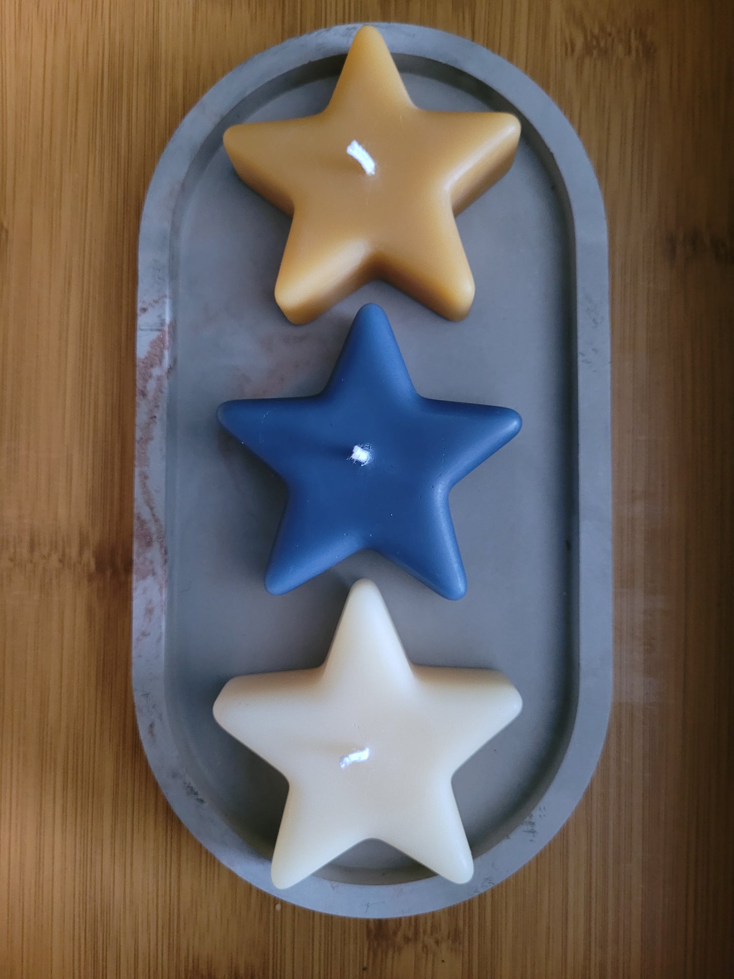 Twinkle Star Pillar Candles, 3-pack