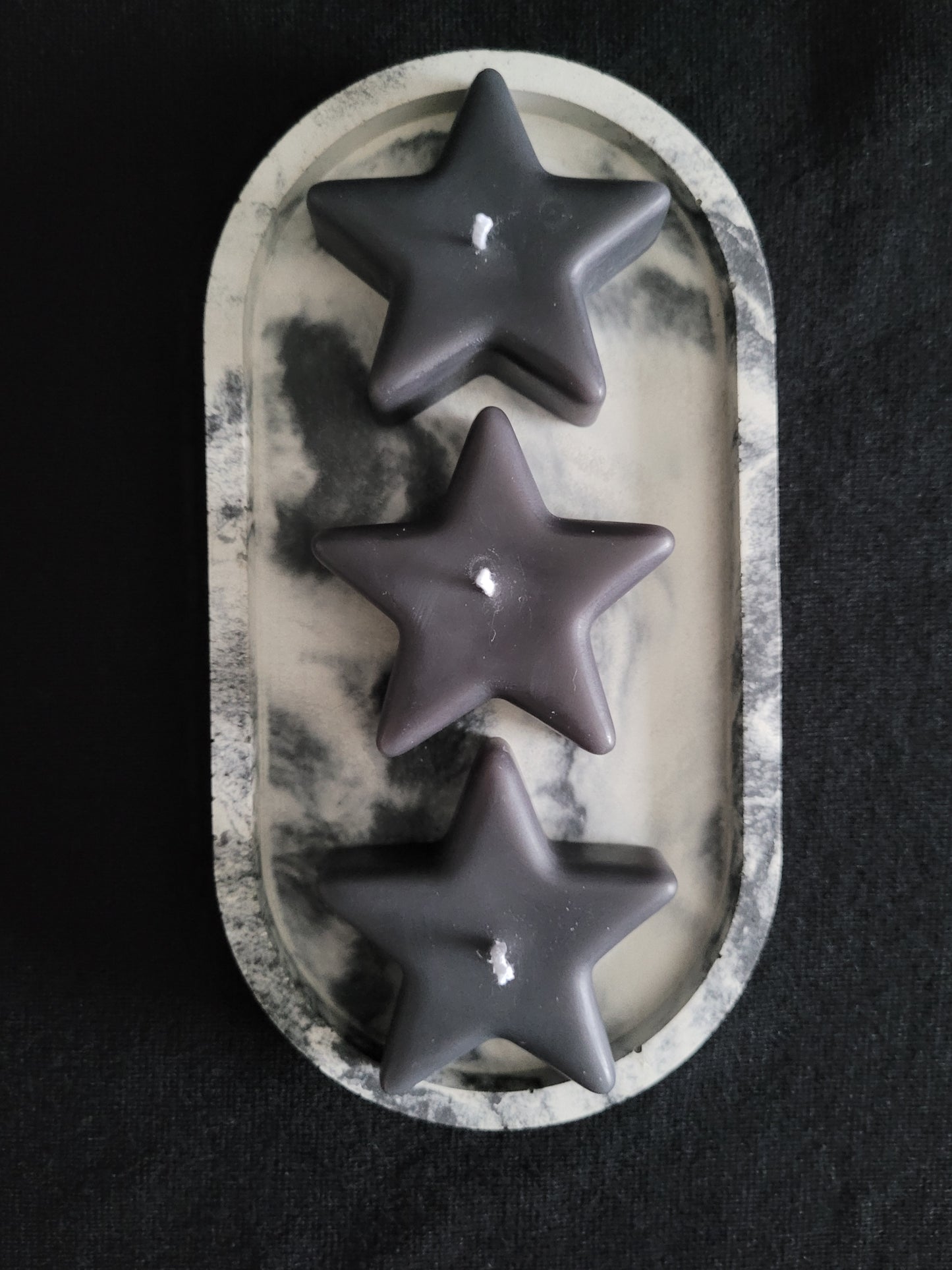 Twinkle Star Pillar Candles, 3-pack