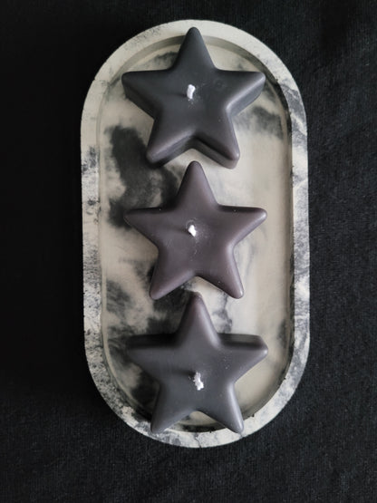 Twinkle Star Pillar Candles, 3-pack