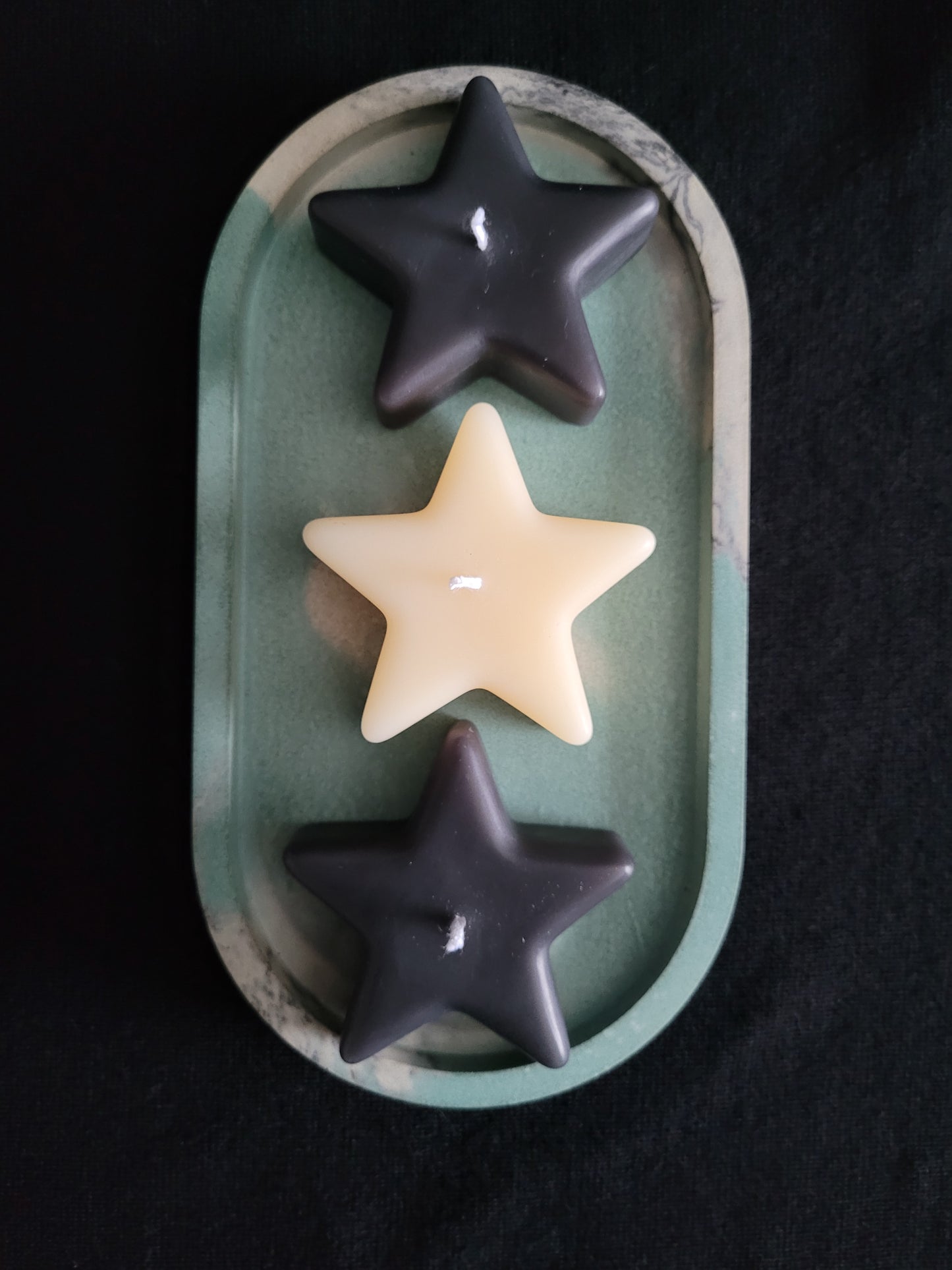 Twinkle Star Pillar Candles, 3-pack