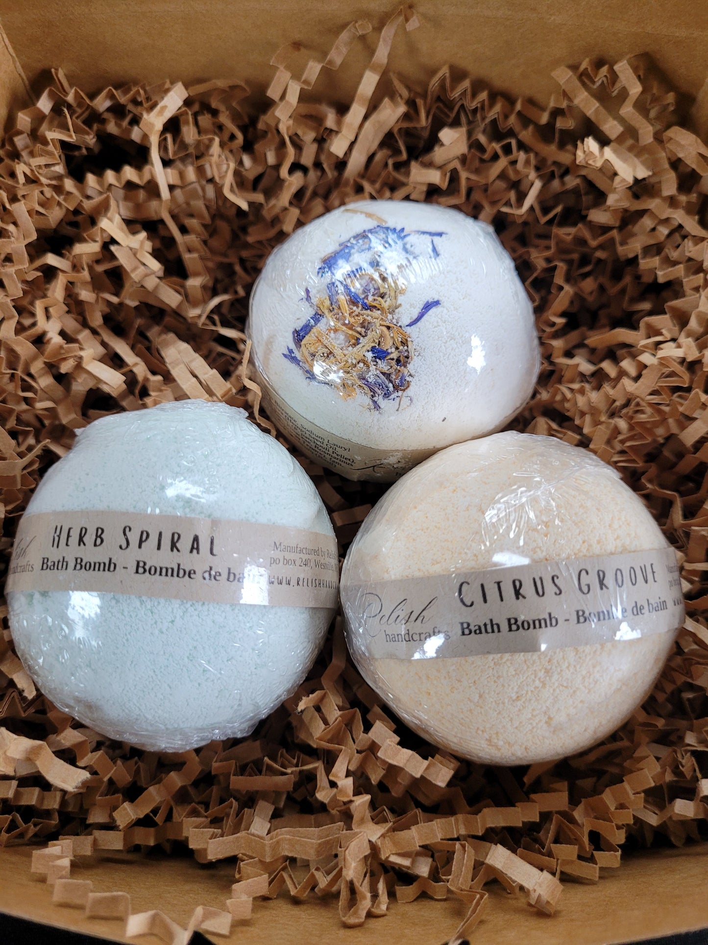 🌿 Luxury Bath Bomb Gift Set (3 Pack) – Natural, Foaming, Essential Oil Bath Bombs