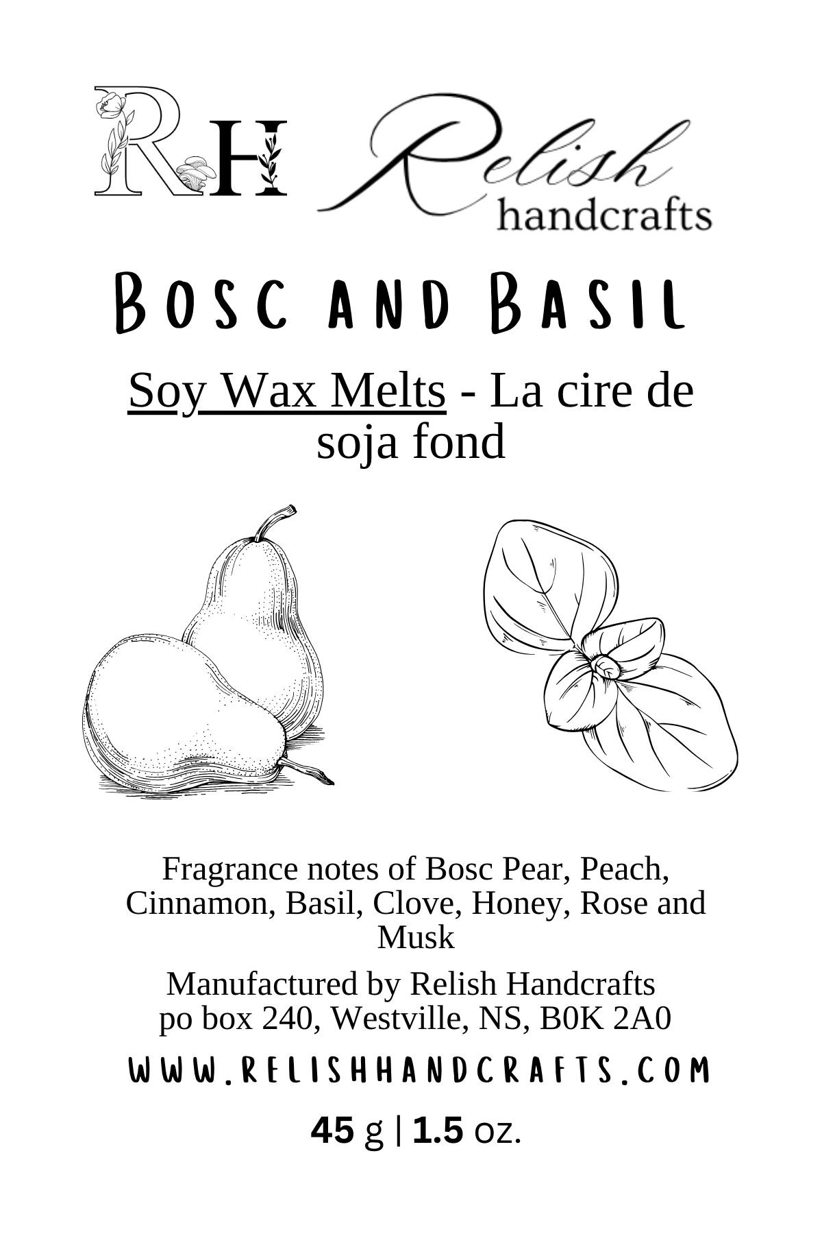 Soy Wax Melts | Strongly Scented Wax Melts | Phthalate-Free Fragrance | Relish Handcrafts