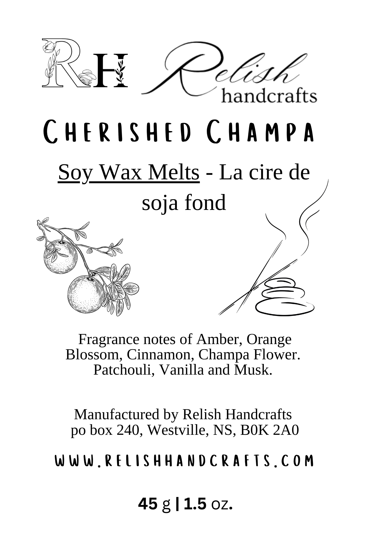 Soy Wax Melts | Strongly Scented Wax Melts | Phthalate-Free Fragrance | Relish Handcrafts