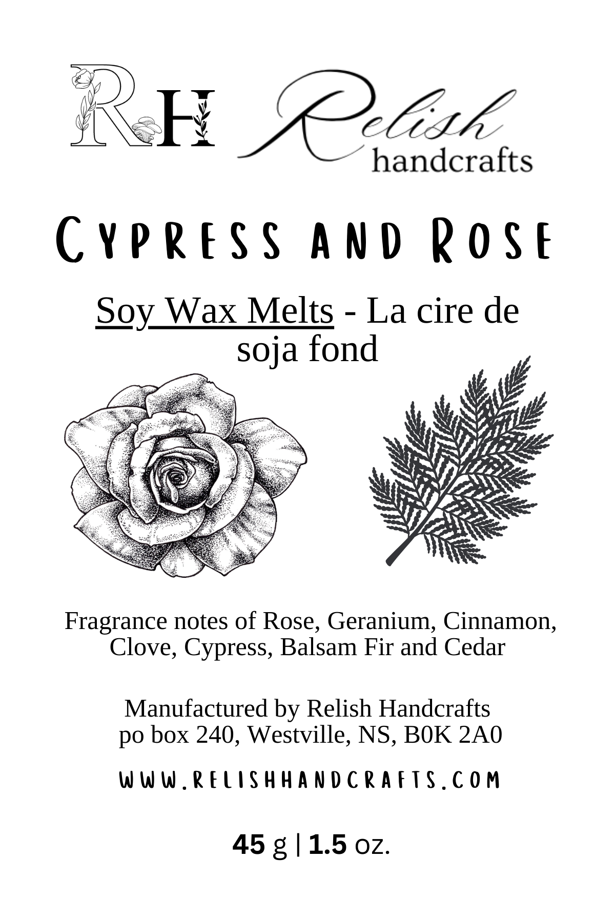 Soy Wax Melts | Strongly Scented Wax Melts | Phthalate-Free Fragrance | Relish Handcrafts