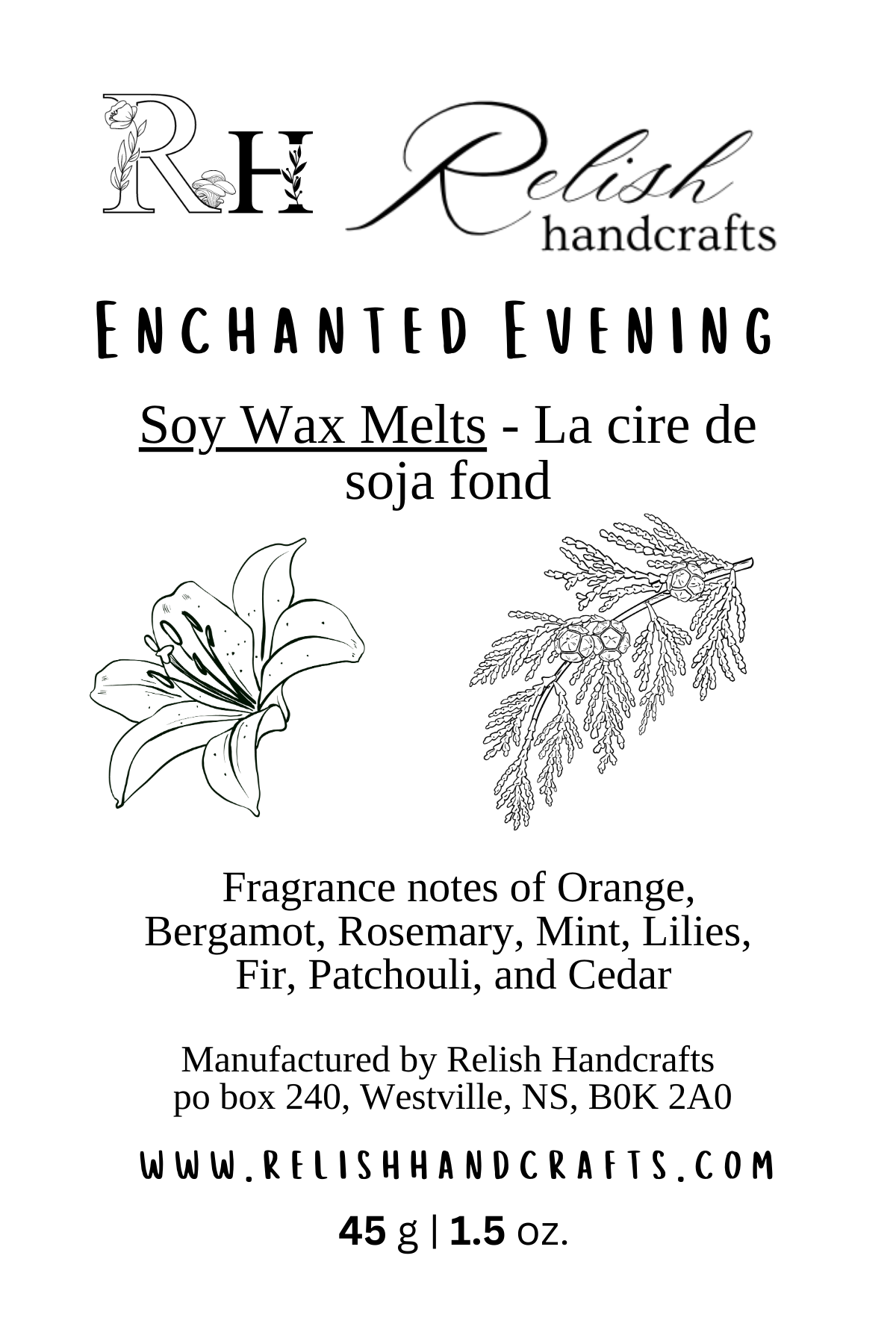 Soy Wax Melts | Strongly Scented Wax Melts | Phthalate-Free Fragrance | Relish Handcrafts