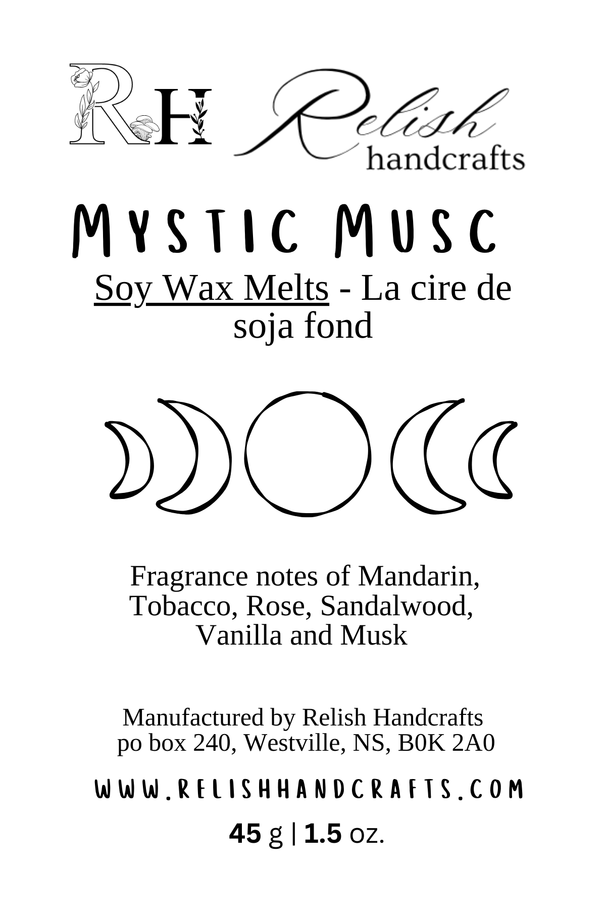 Soy Wax Melts | Strongly Scented Wax Melts | Phthalate-Free Fragrance | Relish Handcrafts