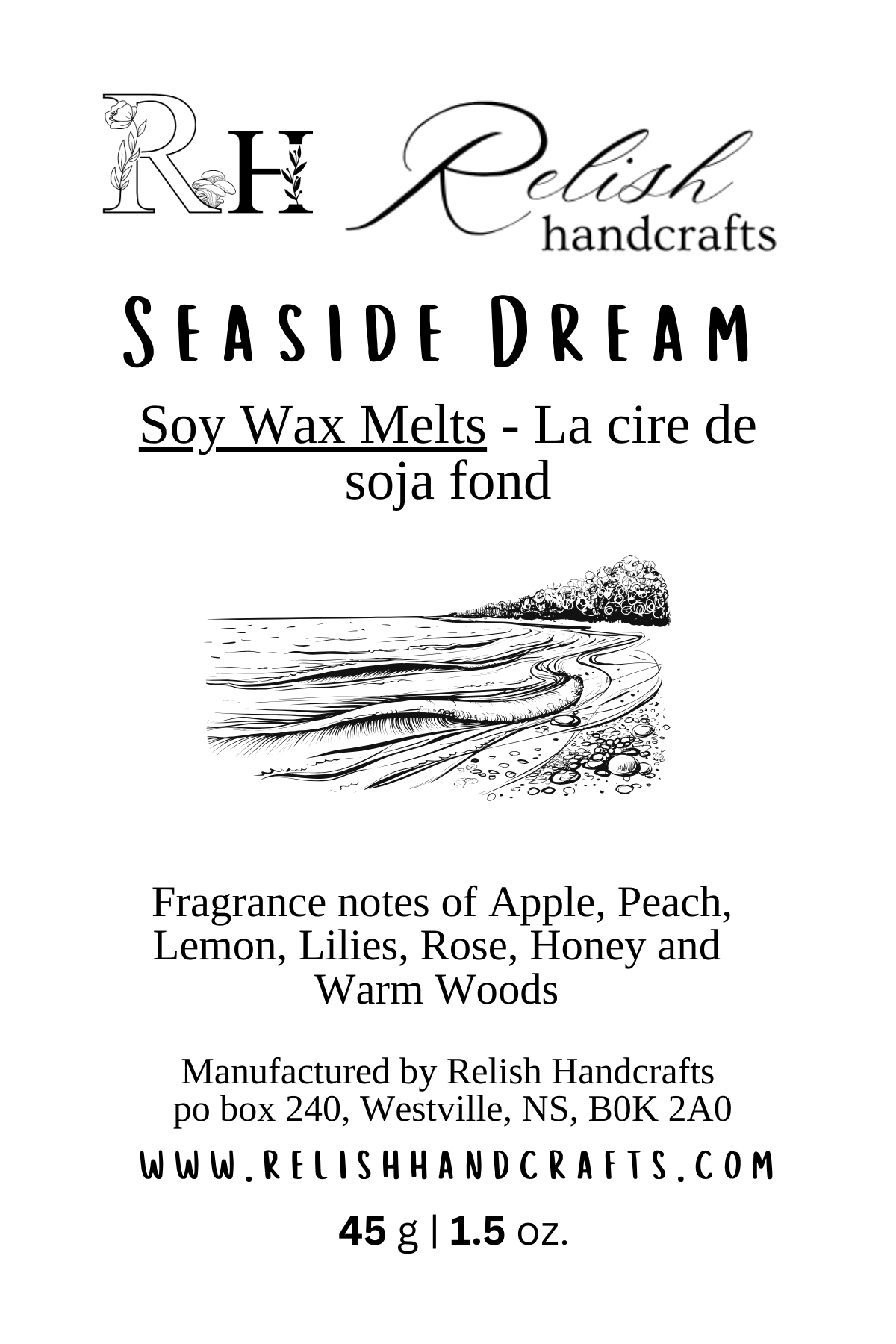 Soy Wax Melts | Strongly Scented Wax Melts | Phthalate-Free Fragrance | Relish Handcrafts