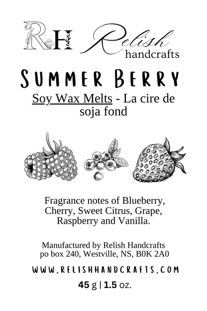 Soy Wax Melts | Strongly Scented Wax Melts | Phthalate-Free Fragrance | Relish Handcrafts