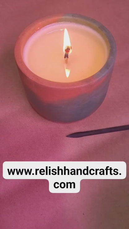 Concrete, Soy Candles