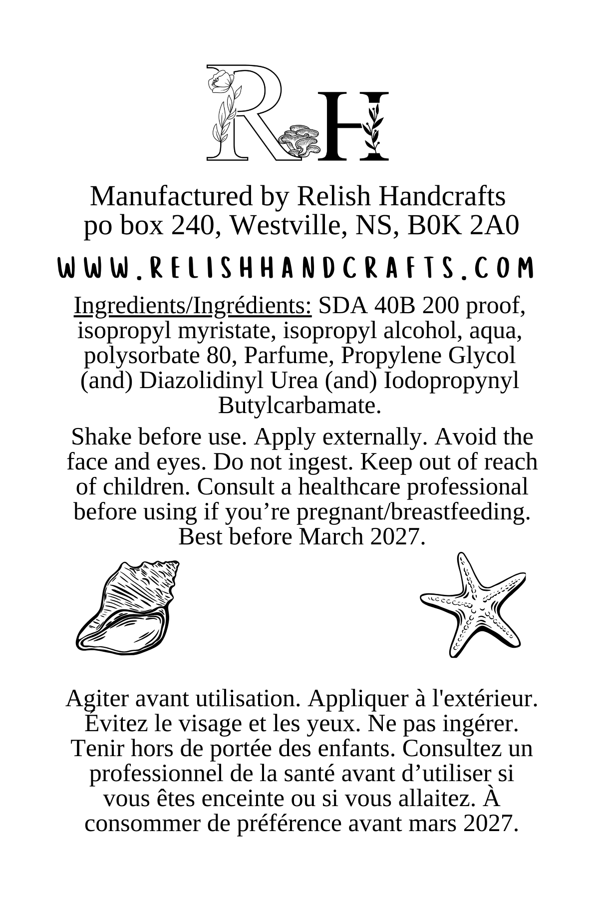 Fragrance Mist Spray | Body, Linen & Room Spray | Phthalate-Free Fragrance | Relish Handcrafts