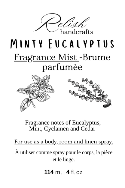 Fragrance Mist Spray | Body, Linen & Room Spray | Phthalate-Free Fragrance | Relish Handcrafts