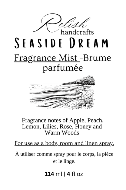 Fragrance Mist Spray | Body, Linen & Room Spray | Phthalate-Free Fragrance | Relish Handcrafts