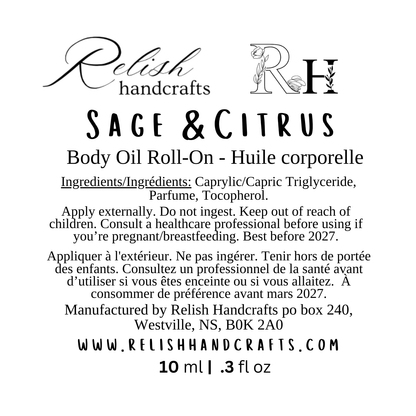 Perfume Oil Roll-On | Fragranced Body Oil | Phthalate-Free Fragrance | Relish Handcrafts